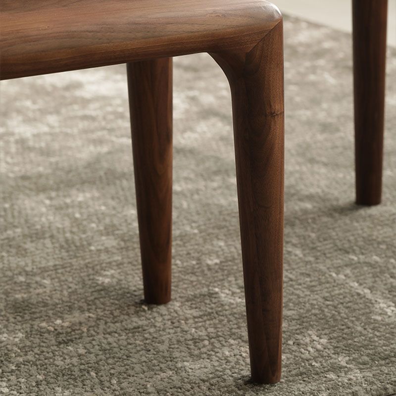 Panca in legno massiccio contemporaneo panca posti a sedere in marrone con gambe