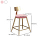 Glam Living Room Round Stool Matte Finish PU Leather Barstool Clearhalo 'Bar Furniture' 'Bar Stools' 'bar_stools' 'furn' 'furn_bar_stools' 'Furniture' 'furniture_bar_stools' 'Kitchen & Dining Furniture' 1200x1200_ea1b9f37-5d50-4de4-90ec-96d4900b1f6f