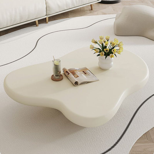 モダンなシングルコーヒーテーブル悲惨なフリーフォーム4脚コーヒーテーブルなし