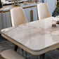 Sintered Stone Dining Table Luxury Style 4 Legs Base Table for Dining Room Clearhalo ' dining_table' 'Dining Tables & Seating' 'Dining Tables' 'furn' 'furn_dining_table' 'Furniture' 'furniture_dining_table' 'Kitchen & Dining Furniture' 'kitchen&dining_furn' 'kitchen' 'kitchen_dining_table' 1200x1200_ea1fbc3e-8237-40c7-8d0f-83c3b3c31770