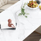 Oval Double Pedestal Contemporary Dining Table White Fixed Table of Sintered Stone Clearhalo ' dining_table' 'Dining Tables & Seating' 'Dining Tables' 'furn' 'furn_dining_table' 'Furniture' 'furniture_dining_table' 'Kitchen & Dining Furniture' 'kitchen&dining_furn' 'kitchen' 'kitchen_dining_table' 1200x1200_ea2330be-5b5e-477f-9d24-1ebc82fe5f3f