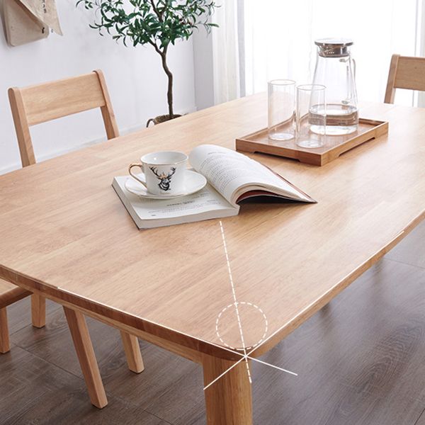 Rectangle Balata Wood Table Modern Dining Table with 4 Legs for Restaurant Clearhalo ' dining_table' 'Dining Tables & Seating' 'Dining Tables' 'furn' 'furn_dining_table' 'Furniture' 'furniture_dining_table' 'Kitchen & Dining Furniture' 'kitchen&dining_furn' 'kitchen' 'kitchen_dining_table' 1200x1200_ea23509d-907e-445d-bf24-0f3b41ecd004