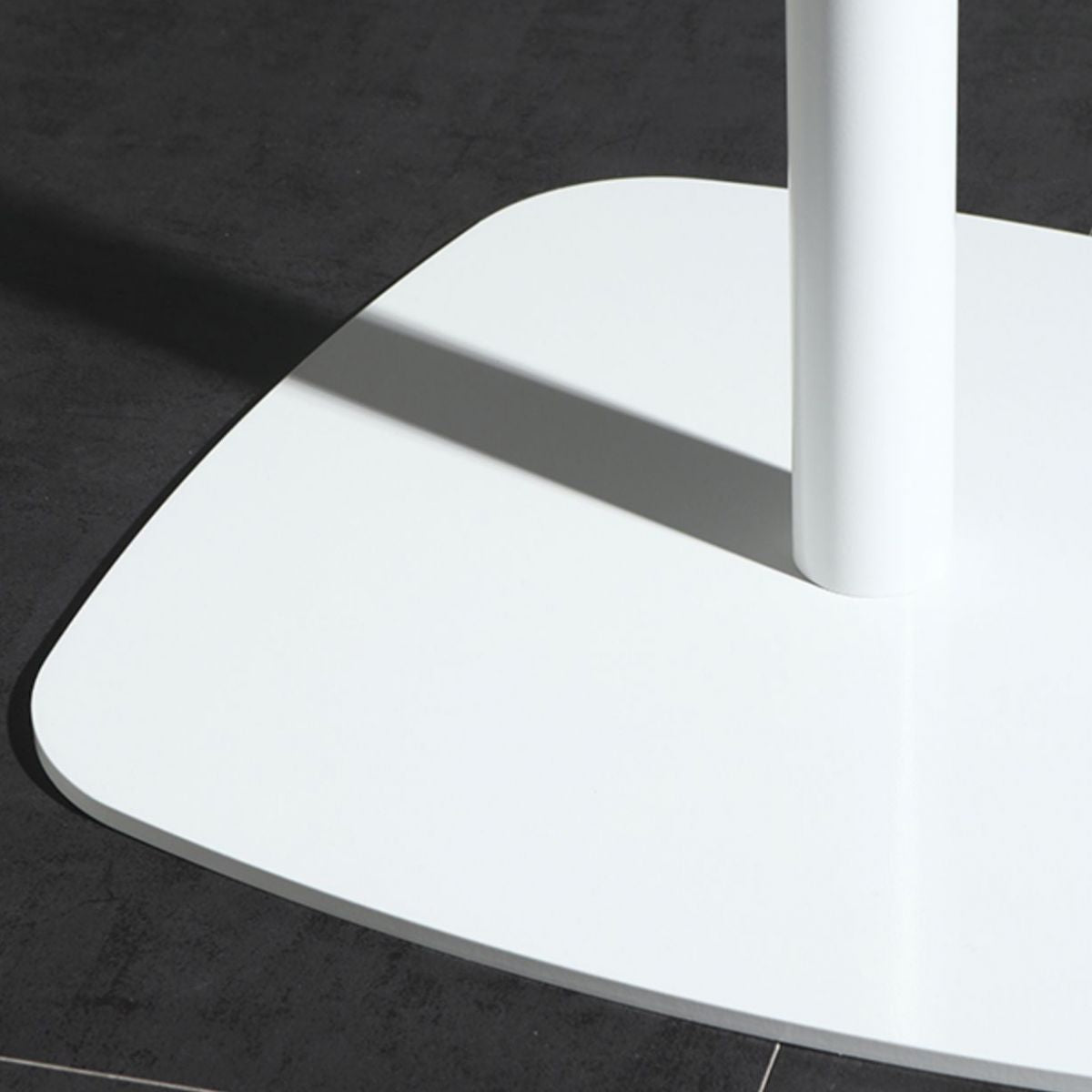 Contemporary Square Pedestal Bar Table Wood Top Bar Table for Cafe And Breakroom