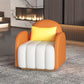 Contemporary Leather Sofa Square Arm Tight Back Sofa for Living Room