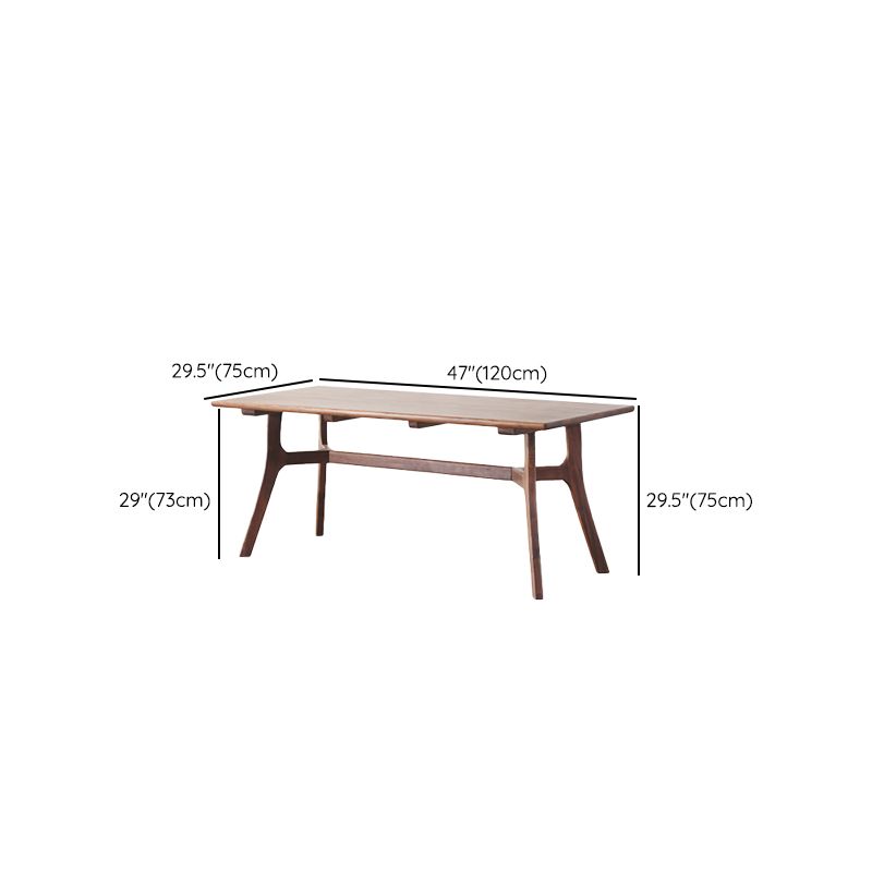 1/5 pezzi set da pranzo moderno a rettangolo in legno massiccio per uso domestico