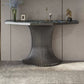 Mesa de acento sin glamour con soporte de acero inoxidable para Hall