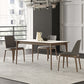 Contemporary Style 1/2/3/4 Pieces Dining Chairs Set Stone Rectangle Furniture in White