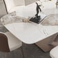 Metal Traditional Luxury Rectangle Table Sintered Stone Dining Table for Kitchen and Dining Room Clearhalo ' dining_table' 'Dining Tables & Seating' 'Dining Tables' 'furn' 'furn_dining_table' 'Furniture' 'furniture_dining_table' 'Kitchen & Dining Furniture' 'kitchen&dining_furn' 'kitchen' 'kitchen_dining_table' 1200x1200_ea273419-f0f8-4dc5-bf23-3d98f6d2f0f3