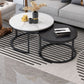 Frame Cocktail Table Slate Top Coffee or End Table with Storage Drawers