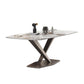 Rectangle White Tone Dining Table Sintered Stone Table Luxury with Pedestal Clearhalo ' dining_table' 'Dining Tables & Seating' 'Dining Tables' 'furn' 'furn_dining_table' 'Furniture' 'furniture_dining_table' 'Kitchen & Dining Furniture' 'kitchen&dining_furn' 'kitchen' 'kitchen_dining_table' 1200x1200_ea289347-3d3a-4236-8cb2-80223b5df4be