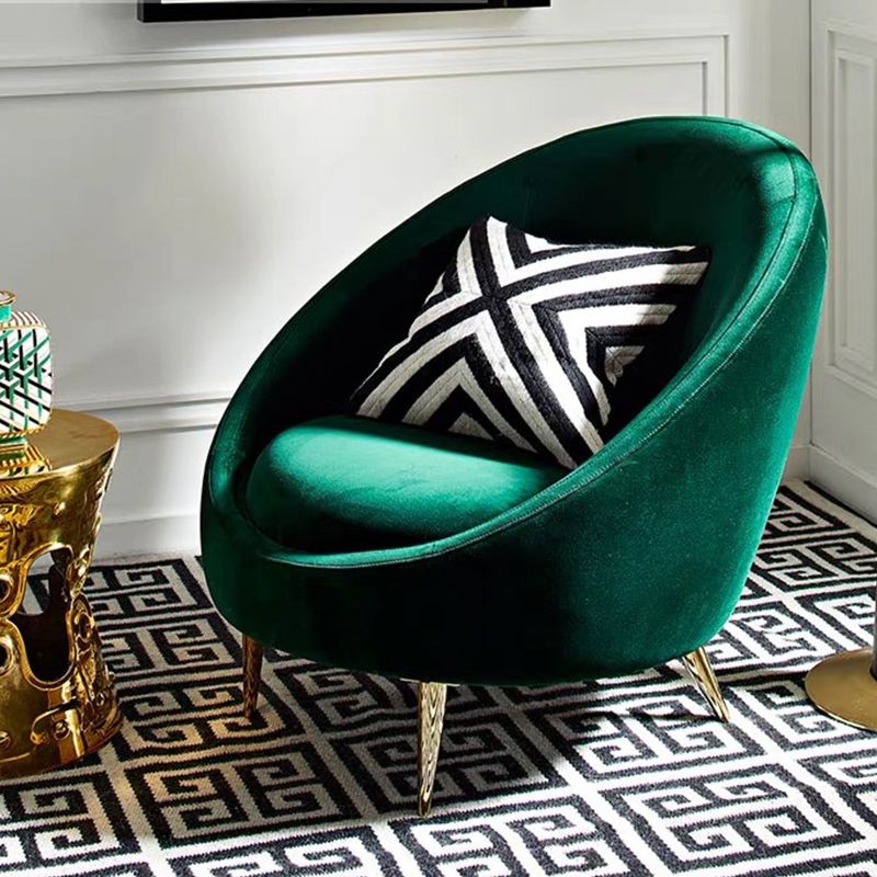 Basic Four Leg Balloon Chair Living Room Chair with Gold Tone Legs Clearhalo 'Accent Chairs' 'accent_chairs' 'Chairs & Seating' 'furn' 'furn_accent_chairs' 'Furniture' 'Living Room Furniture' 1200x1200_ea290123-890f-4da8-b7dd-765ee5dbd89d