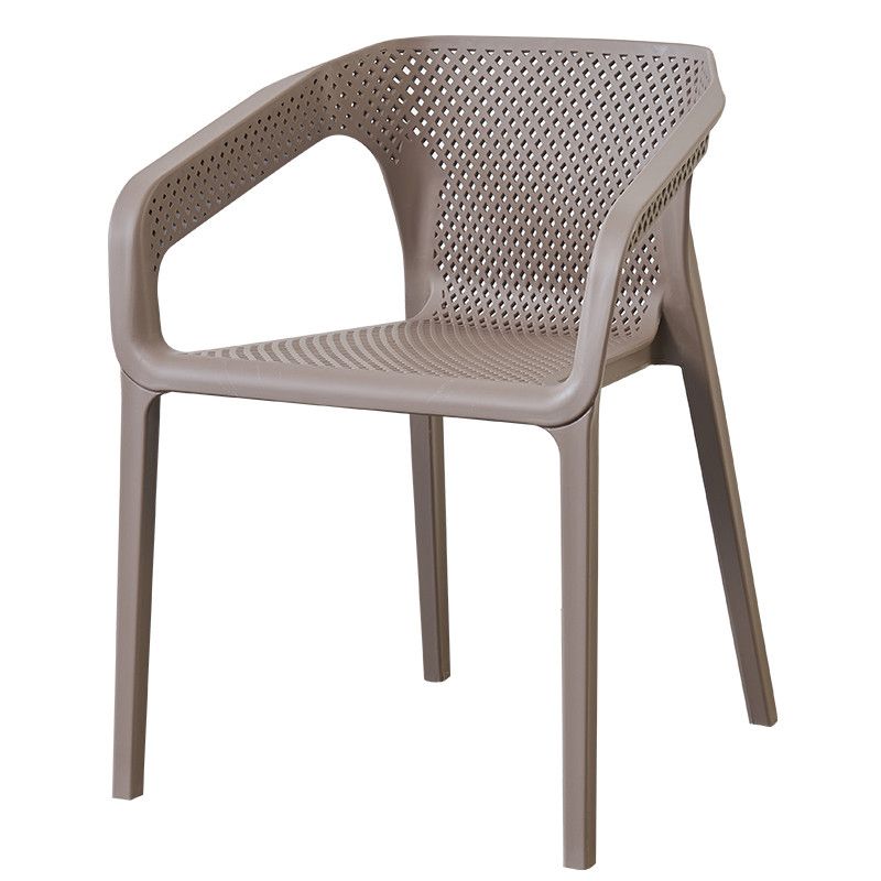 Modern Style Plastic Dining Arm Chair Stacking Dining Chair for Dining Room Clearhalo ' kitchen&dining_furn' 'Dining Chairs' 'Dining Tables & Seating' 'dining_chair' 'furn' 'furn_dining_chair' 'Furniture' 'furniture_dining_chair' 'Kitchen & Dining Furniture' 'kitchen' 1200x1200_ea291d3b-c1db-4120-927d-4f2f8bda5255