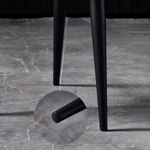 Contemporary Style Dining Chairs Armless Side Chair for Kitchen with Metal Legs Clearhalo ' kitchen&dining_furn' 'Dining Chairs' 'Dining Tables & Seating' 'dining_chair' 'furn' 'furn_dining_chair' 'Furniture' 'furniture_dining_chair' 'Kitchen & Dining Furniture' 'kitchen' 1200x1200_ea2944d5-fa3b-46a1-b2da-adbcef47bfdd