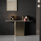 Glam Metal Console Accent Table Golden Console Sofa Table for Hall