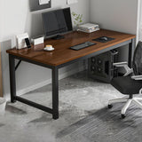 Hedendaagse rechthoek Engineered Wood Desk H-Shape Base Desk voor Home Office