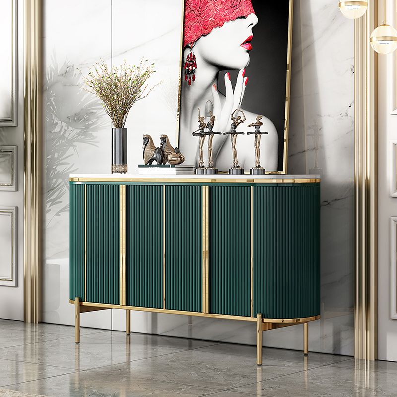 Glam Style Door Sideboard Stone Top Sideboard for Living Room Clearhalo 'buffet_sideboard' 'Buffets & Sideboards' 'furn' 'furn_buffet_sideboard' 'Furniture' 'Kitchen & Dining Furniture' 1200x1200_ea2ba605-8c80-47d0-87e5-5f7d3c5fe8b1