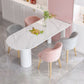 Glam Style gesinterde stenen eetset 1/4/5-delige eetset voor eetruimtes