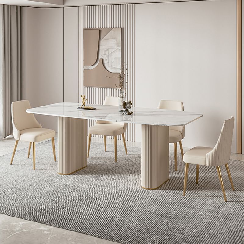 1/4/5/7 pezzi Set da pranzo mobili da pranzo in pietra per sala da pranzo