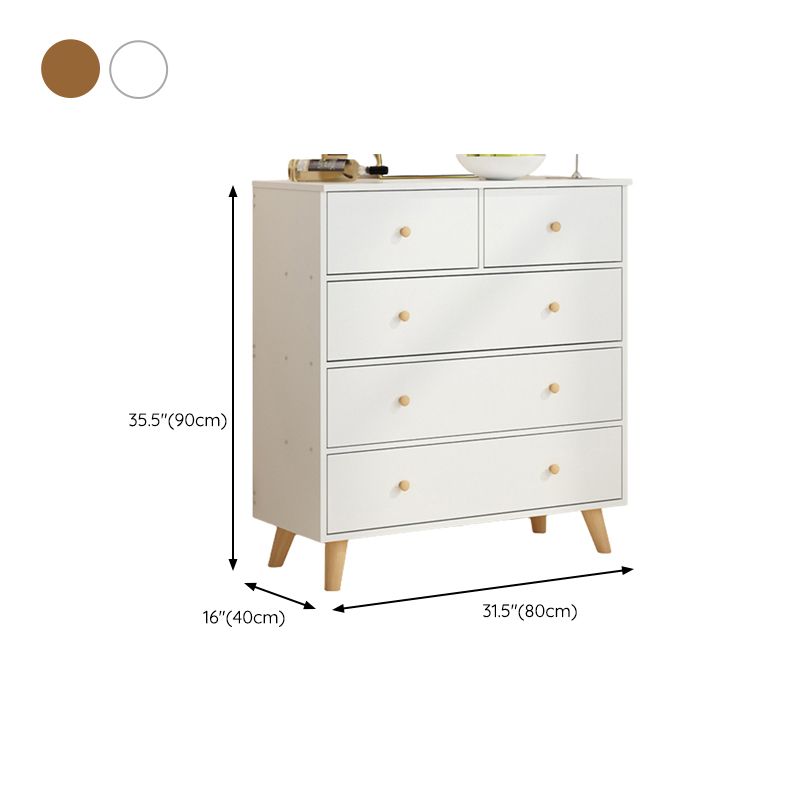 Contemporary Wood Storage Chest Matte Finish Bedroom Dresser Clearhalo 'Bedroom Furniture' 'Dressers & Chests' 'dressers_chests' 'furn' 'furn_dressers_chests' 'Furniture' 1200x1200_ea3218c3-b576-4ace-81f6-e423efb63084