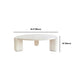 Mesa redonda de madera de estilo moderno con mesa de centro con base de 3 patas