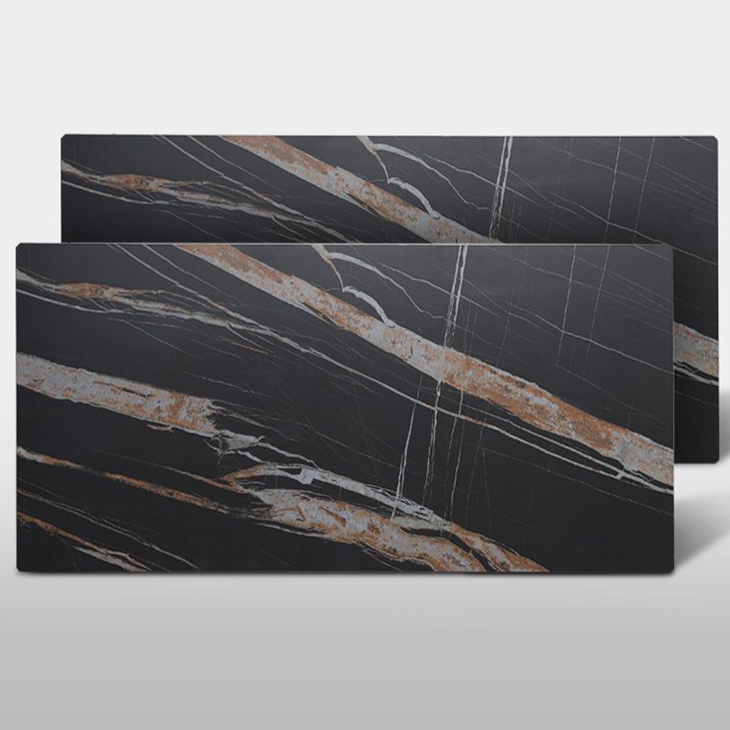 Tavolo da pranzo rettangolo di pietra nera moderna tavolo da pranzo per cucina