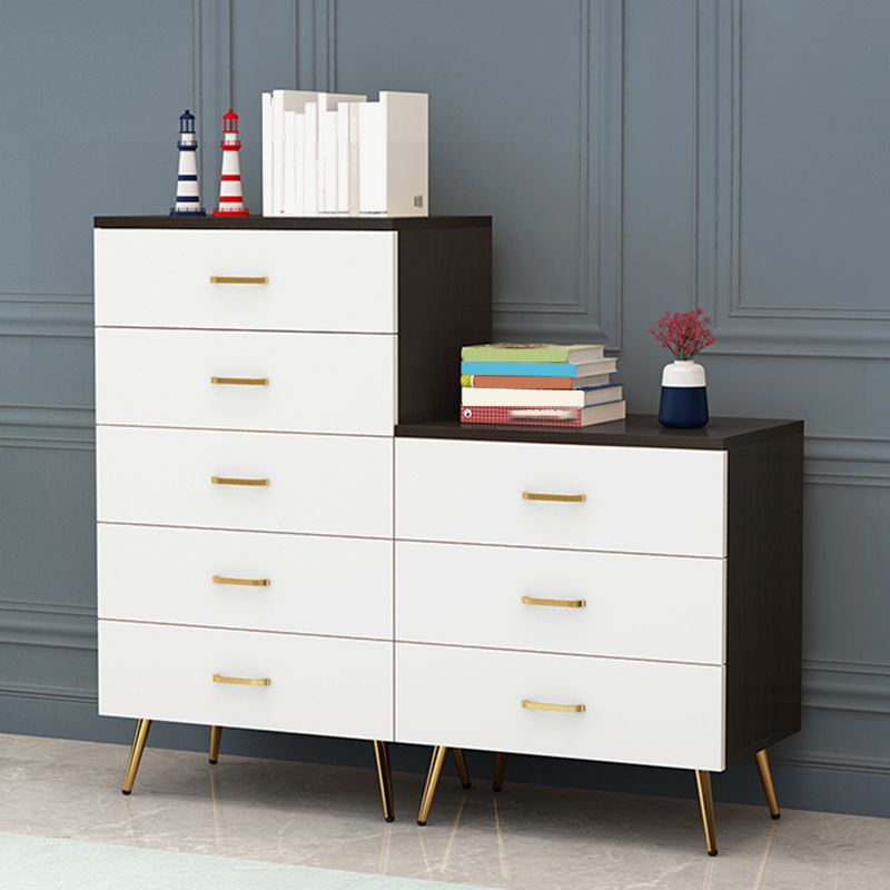 Cassa di accento di legno largo 15,75 "con cassetti morbidi razziali resistenti al petto