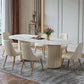 Glam 1/2/3/4/7 Pieces Dining Set Sintered Stone Dining Table Set for Dining Areas Clearhalo 'Dining Room Sets' 'Dining Tables & Seating' 'dining_room_set' 'furn' 'furn_dining_room_set' 'Furniture' 'furniture_dining_room_set' 'Kitchen & Dining Furniture' 1200x1200_ea36e343-8f11-4b15-af33-b5f4a2f02fd9