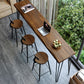 Pine Wood Bar Dining Table Industrial Rectangle Bar Table with 4 Legs Pedestal for Balcony Clearhalo 'Bar Furniture' 'Bar Tables' 'bar_tables' 'furn' 'furn_bar_tables' 'Furniture' 'furniture_bar_tables' 'Kitchen & Dining Furniture' 1200x1200_ea37bfc4-dbc6-41a5-9bbc-dd27587b0582
