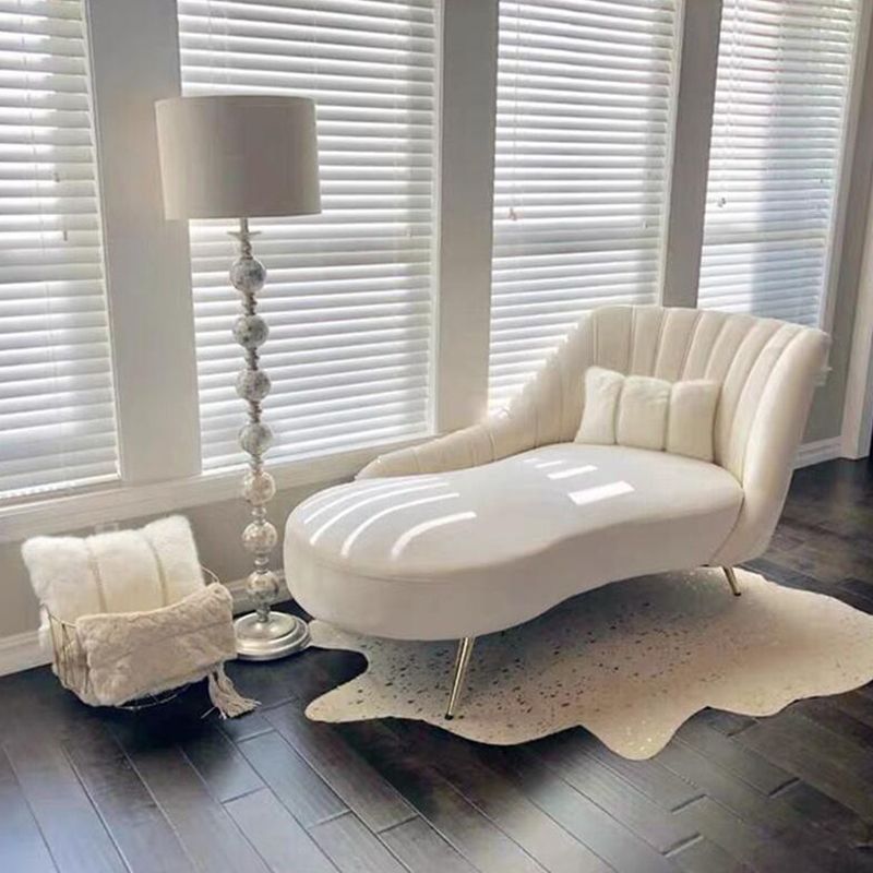 Living Room Recessed Arms Chaise Modern Style Velvet Chaise with Upholster Clearhalo 'Chairs & Seating' 'Chaise Lounge' 'chaise_lounge' 'furn' 'furn_chaise_lounge' 'Furniture' 'Living Room Furniture' 1200x1200_ea3bc476-8a2e-4246-abec-9f81701e4dba