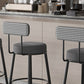 Contemporary Matte Finish Velvet Stool Milk Tea Shop Footrest Barstool