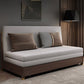 31 "divano futon largo glam in pelle grigio divano per dormiente futon