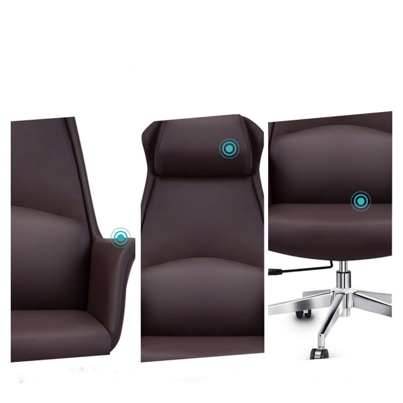 High Back Leather Management Office Chair Executive Swivel Office Chair Clearhalo 'furn' 'furn_office_chair' 'Furniture' 'Office Chairs' 'Office Furniture' 'office_chair' 1200x1200_ea3d387e-2be8-40fd-8bd4-d6d8997bf12b
