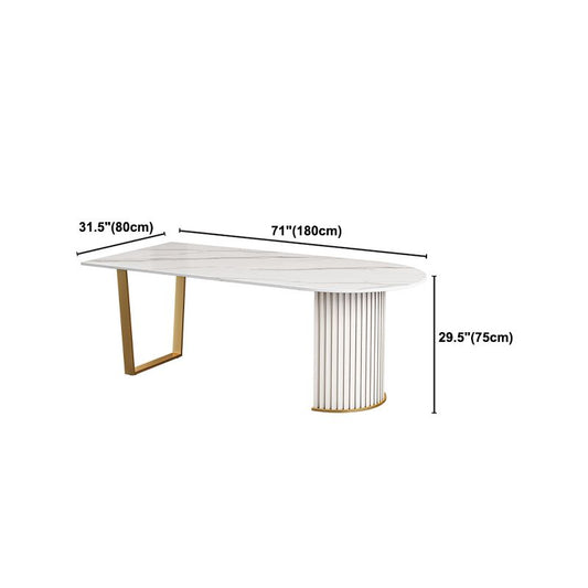 Mesa de comedor de piedra sinterizada mesa de lujo tradicional para cocina