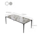 Modern Sintered Stone Dining Table Rectangle Table with Metal Base for Home Clearhalo 'Dining Tables & Seating' 'Dining Tables' 'dining_table' 'furn' 'furn_dining_table' 'Furniture' 'Kitchen & Dining Furniture' 1200x1200_ea3de1b5-9f3c-4436-bc72-bd3e017b1bbe