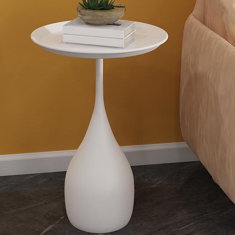 Tavolo laterale della metà del secolo Metal Piedistale Top Living Room Table