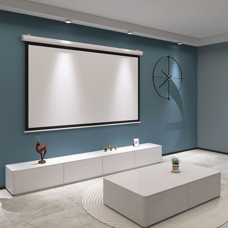 Rectangle Wooden TV Stand Modern Home TV Cabinet with Glide Drawer