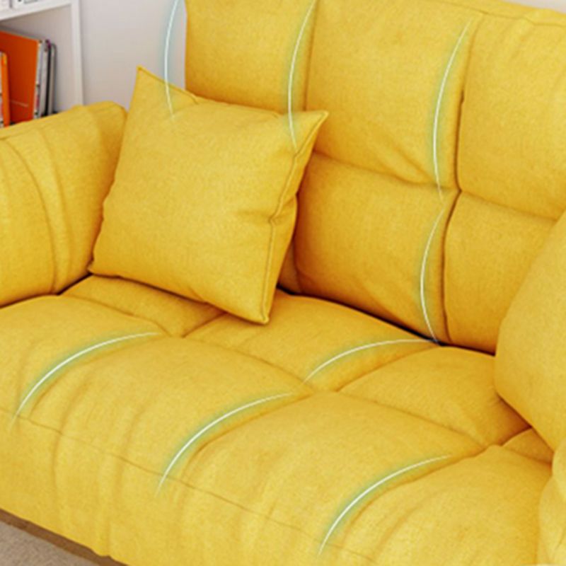 Divano a braccio quadrato convertibile da biscotto del soggiorno contemporaneo