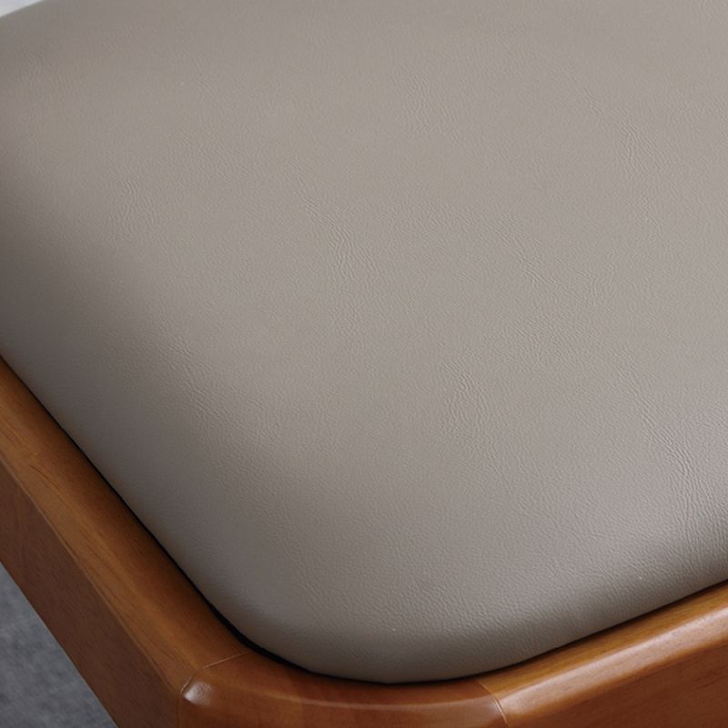 Moderne gepolsterte armlose Stuhl Haus Massivholz Essstuhl