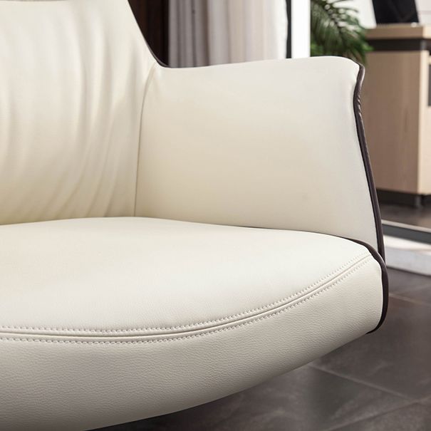 Modern Faux Leather Executive Chair High Back Armless Swivel Chair Clearhalo 'furn' 'furn_office_chair' 'Furniture' 'Office Chairs' 'Office Furniture' 'office_chair' 1200x1200_ea40abcd-be2b-4187-9e3e-495c753dab5a