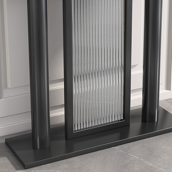 Rectangle Console Accent Table Antique Finish Modern Console Sofa Table in Stone