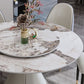 Glam Gray Sintered Stone Table Round Shape Standard Dining Table with Pedestal Base Clearhalo ' dining_table' 'Dining Tables & Seating' 'Dining Tables' 'furn' 'furn_dining_table' 'Furniture' 'furniture_dining_table' 'Kitchen & Dining Furniture' 'kitchen&dining_furn' 'kitchen' 'kitchen_dining_table' 1200x1200_ea42669c-ee5e-45ac-8800-67fdacc0b702