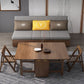 29 "Sofa contemporain de large Futon Grey Storage Tissu Sleeper Sleepa