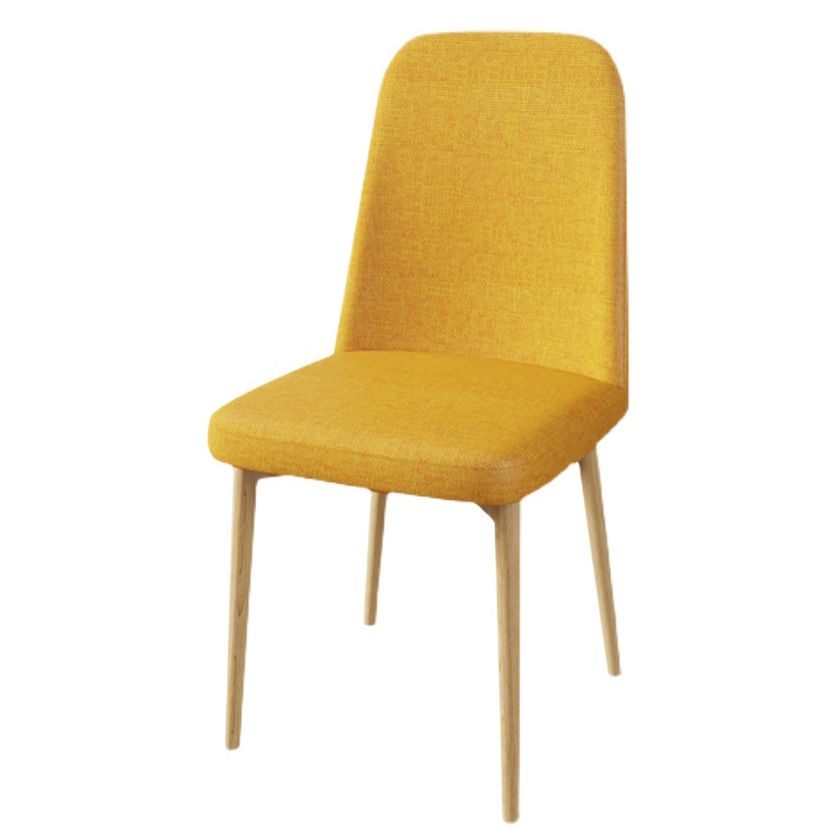 Scandinavian Home Parsons Chair Upholstered Solid Back Metal Dining Room Chair Clearhalo ' kitchen&dining_furn' 'Dining Chairs' 'Dining Tables & Seating' 'dining_chair' 'furn' 'furn_dining_chair' 'Furniture' 'furniture_dining_chair' 'Kitchen & Dining Furniture' 'kitchen' 1200x1200_ea44af6d-5fd4-4c6a-9ef2-fd7d9eaa9972