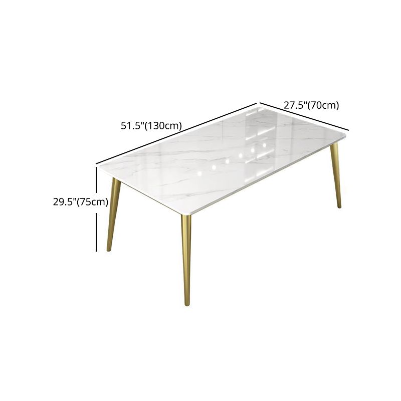 1/4/5/7 Pcs Metal Nordic Dining Set with Rectangle Table Dinette Set Clearhalo 'Dining Room Sets' 'Dining Tables & Seating' 'dining_room_set' 'Furniture' 'furniture_dining_room_set' 'Kitchen & Dining Furniture' 'kitchen&dining_furn' 'kitchen' 1200x1200_ea49175a-ae4f-483c-85c3-299582f4ffd3