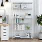 Modern Metal Etagere Bookshelf Vertical Iron Bookshelf for Living Room Clearhalo 'Bookcases' 'furn' 'furn_bookcases' 'Furniture' 'furniture_bookcases' 'Office Furniture' 1200x1200_ea4a4cd8-e7ba-4d57-a335-449f04bece10