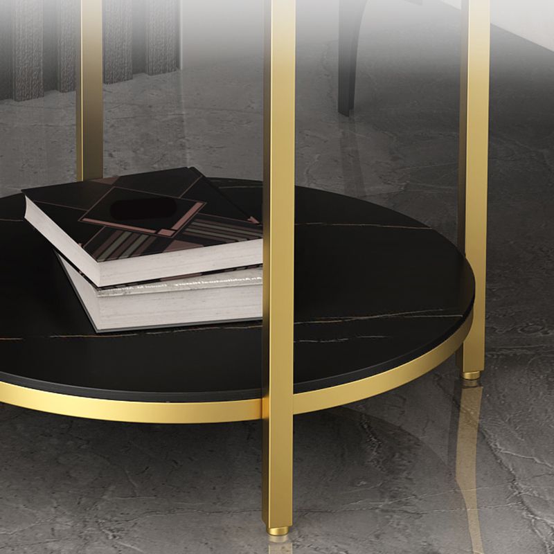 Tabla de estado de pizarra minimalista Tabla de extremo 4 Legs Tabla a la altura de las patas para la sala de estar