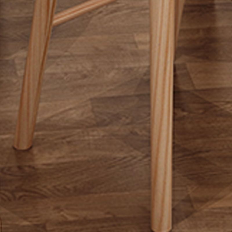 Armless Sattelsitzentheke Stuhl moderne Massivholzfußstützenstuhl Stuhl Stuhl