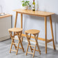 Nordic Style Armless Wood Barstools Folding Counter Stools for Living Room Clearhalo 'Bar Furniture' 'Bar Stools' 'bar_stools' 'furn' 'furn_bar_stools' 'Furniture' 'Kitchen & Dining Furniture' 1200x1200_ea4da176-0ec8-4dc3-aa69-eb0427fd7fe5