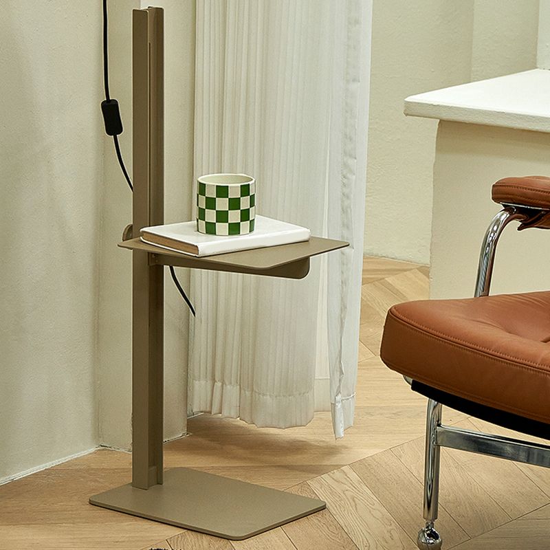 Modern Adjustict Side End Table in Metal C Side Accent Side Table Clearhalo 'Coffee & Accent Tables' 'End & Side Tables' 'end_side_tables' 'furn' 'furn_end_side_tables' 'Furniture' 'Living Room Furniture' 1200x1200_ea4f567b-c886-4678-9b72-1262c221c99d