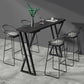 Stone Bar Dining Table Industrial Bar Dining Table with Double Pedestal Base Clearhalo 'Bar Furniture' 'Bar Tables' 'bar_tables' 'furn' 'furn_bar_tables' 'Furniture' 'furniture_bar_tables' 'Kitchen & Dining Furniture' 1200x1200_ea4ffd62-5958-4702-92d3-c0adeb1a19ff